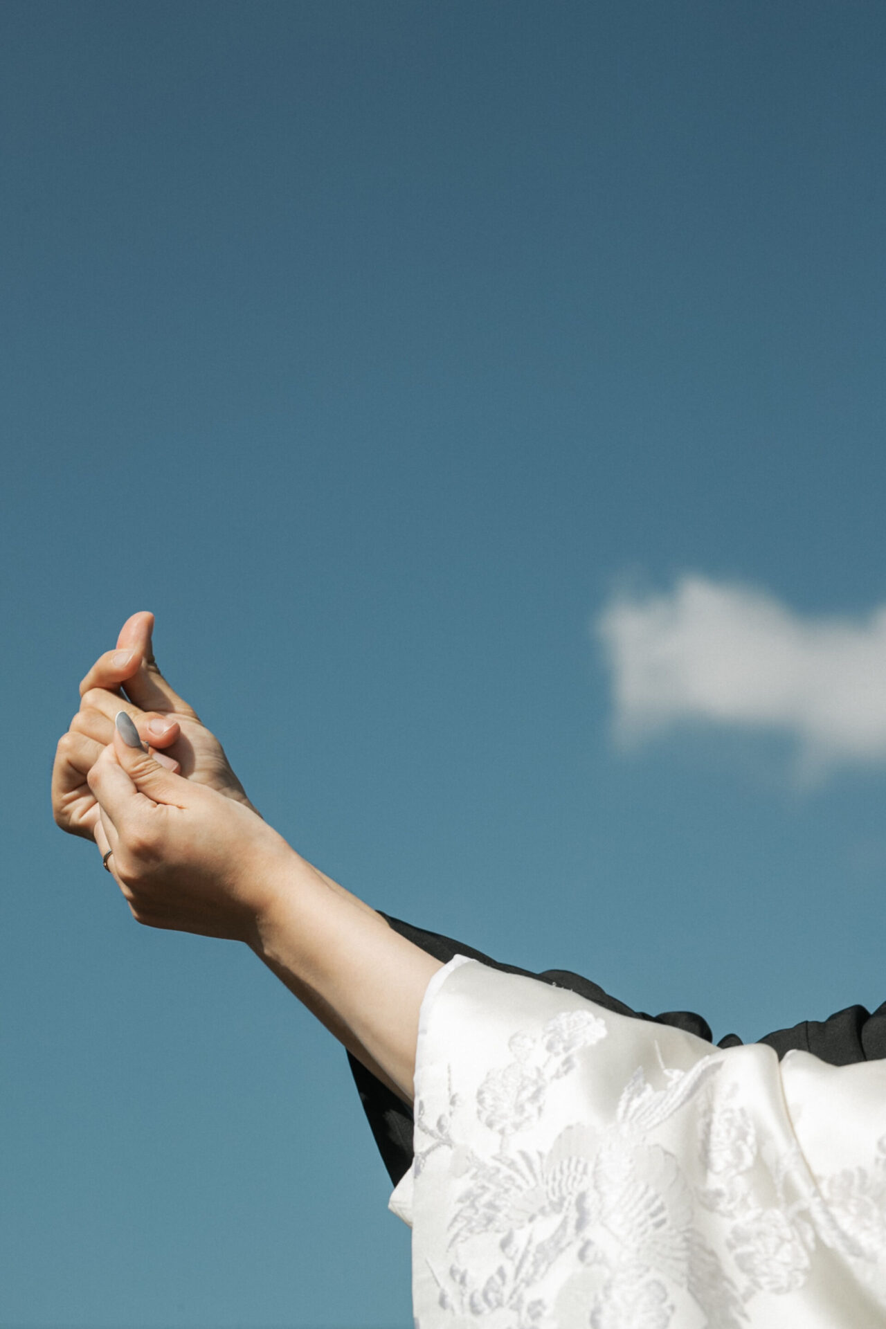 新潟の田園風景で前撮り撮影(フォトウェディング)新潟市から阿賀野市近郊　和装前撮り(フォトウェディング)